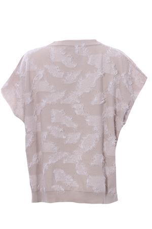 Girocollo smanicato con ricami FABIANA FILIPPI | MAD271W042F188VR1